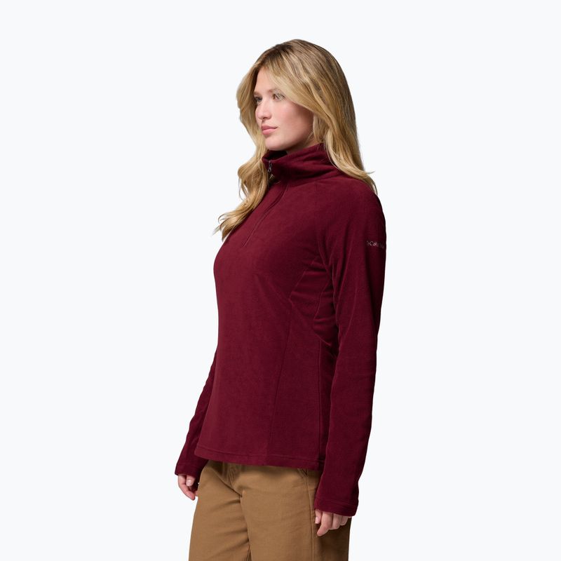 Bluza polarowa damska Columbia Glacial IV 1/2 Zip rich wine 4