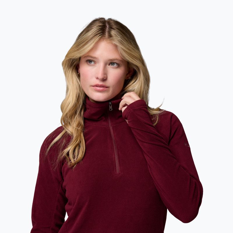 Bluza polarowa damska Columbia Glacial IV 1/2 Zip rich wine 5