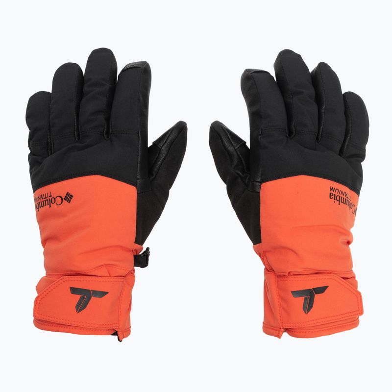 Rękawiczki trekkingowe męskie Columbia PowBound zing/black 2