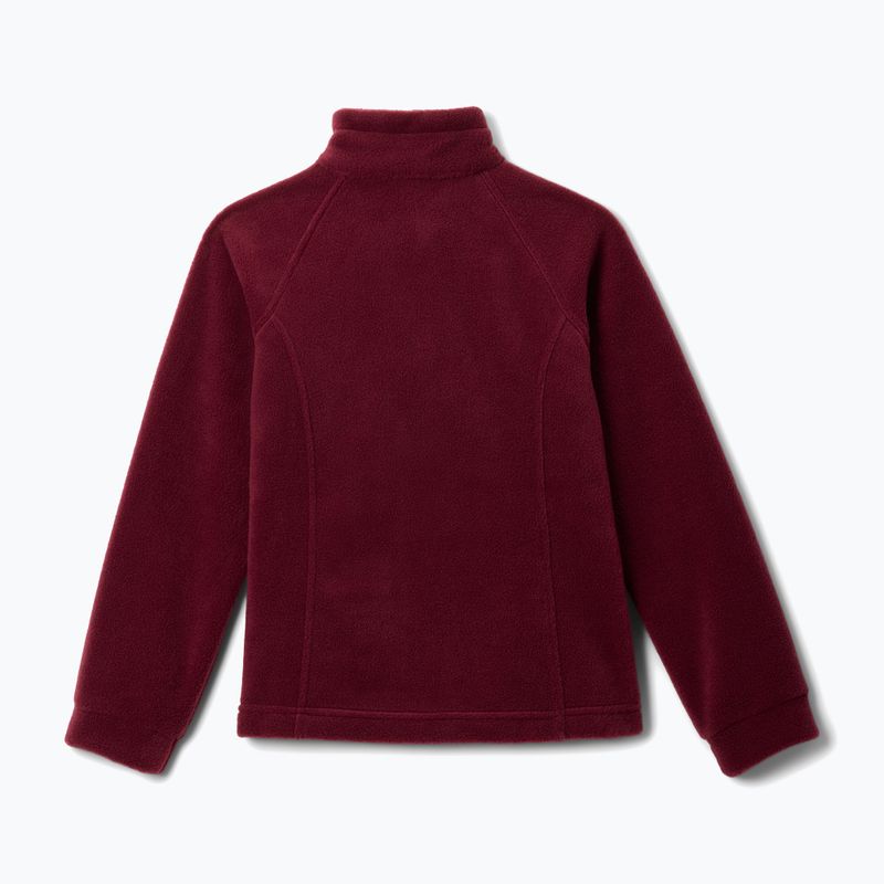 Bluza polarowa dziecięca Columbia Benton Springs Fleece rich wine 2