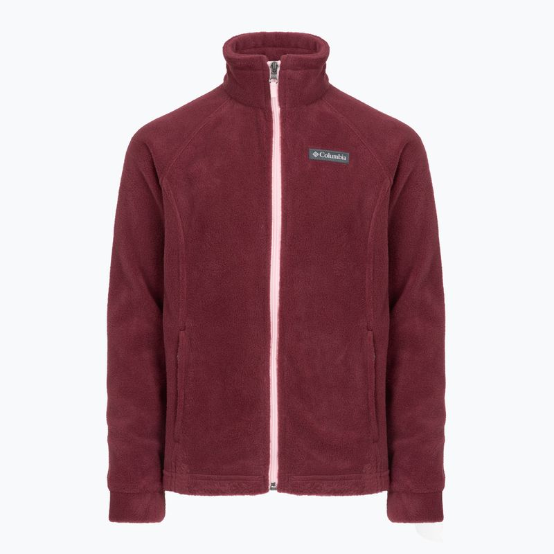 Bluza polarowa dziecięca Columbia Benton Springs Fleece rich wine