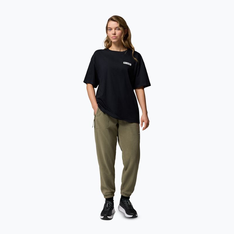 Koszulka trekkingowa damska Columbia Rolling Bend Graphic Oversized Tee black/mountainview 2