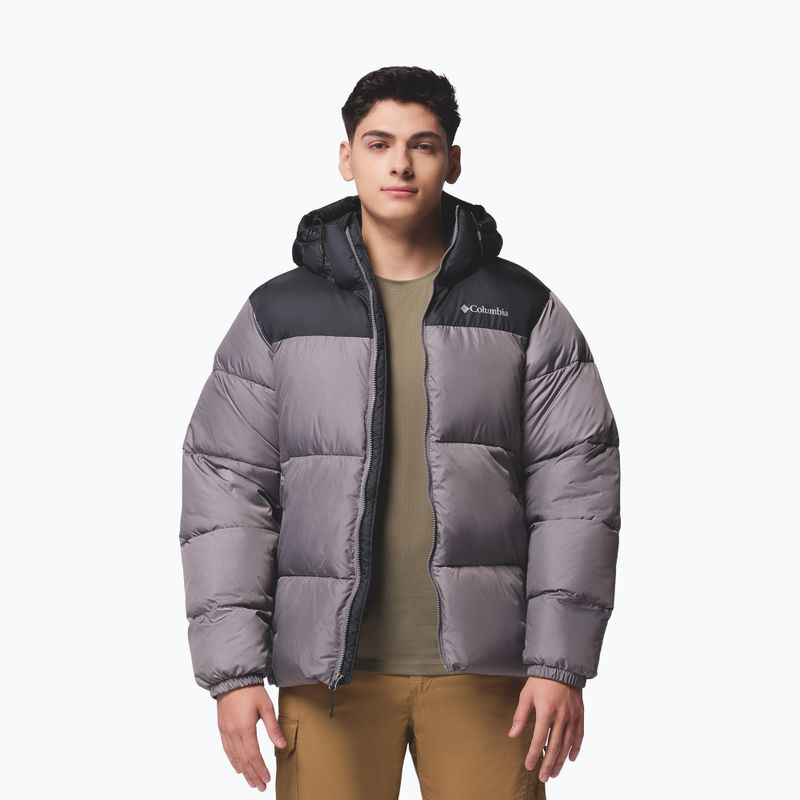Kurtka ocieplana męska Columbia Puffect II Hooded city grey/black 5