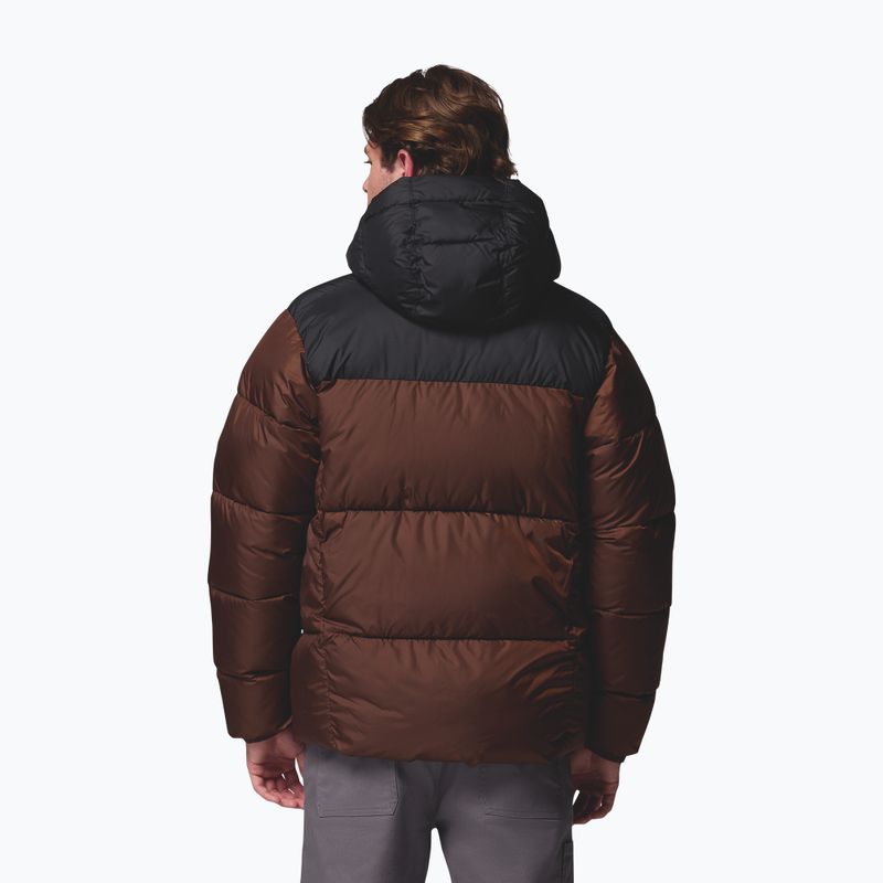 Kurtka ocieplana męska Columbia Puffect II Hooded tobacco/black 3