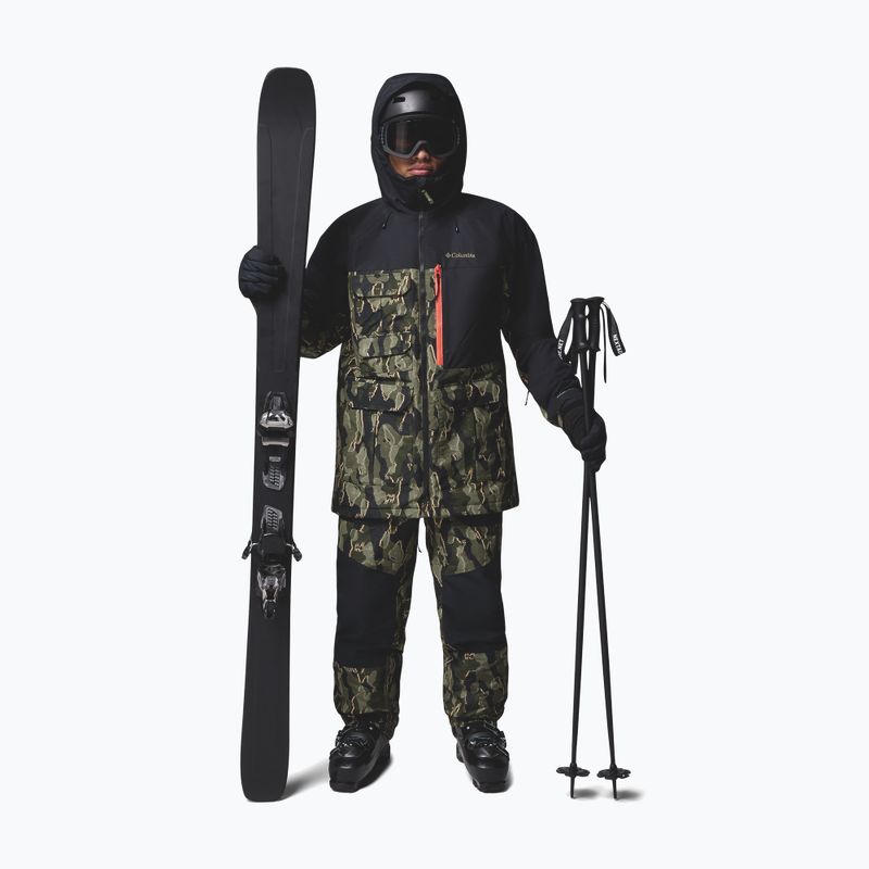 Spodnie snowboardowe męskie Columbia Coreshot Printed greenscape treebark print/black 2