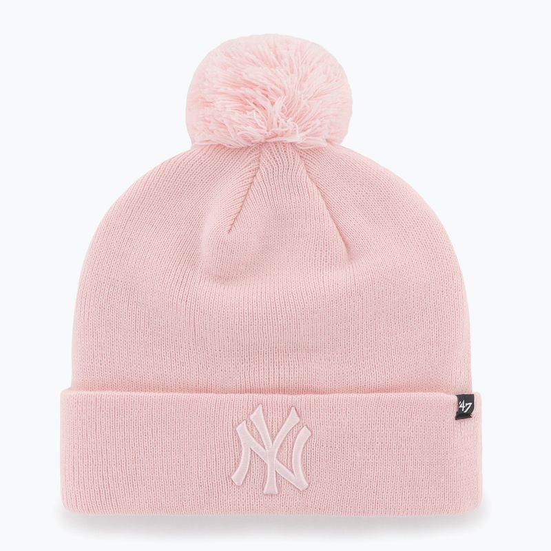 Czapka zimowa 47 Brand MLB New York Yankees Breakaway pink