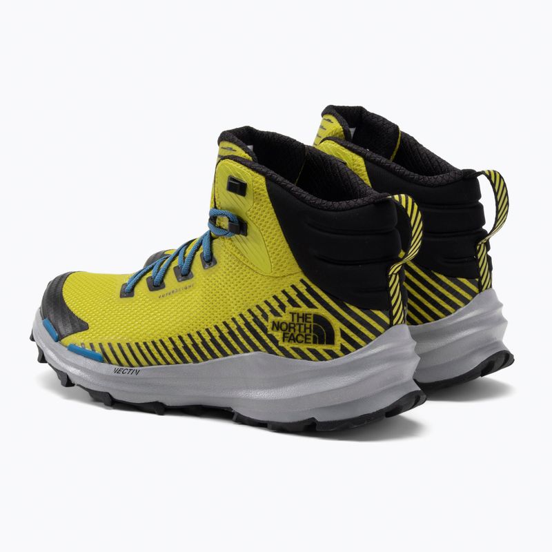 Buty turystyczne męskie The North Face Vectiv Fastpack Mid Futurelight acid yellow/black 3