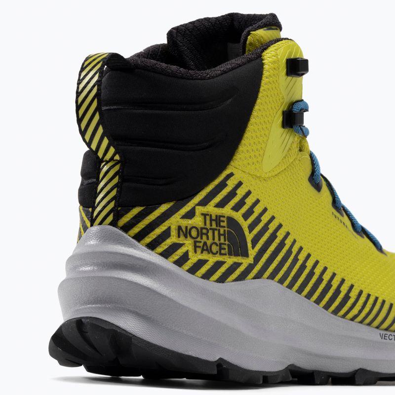 Buty turystyczne męskie The North Face Vectiv Fastpack Mid Futurelight acid yellow/black 8