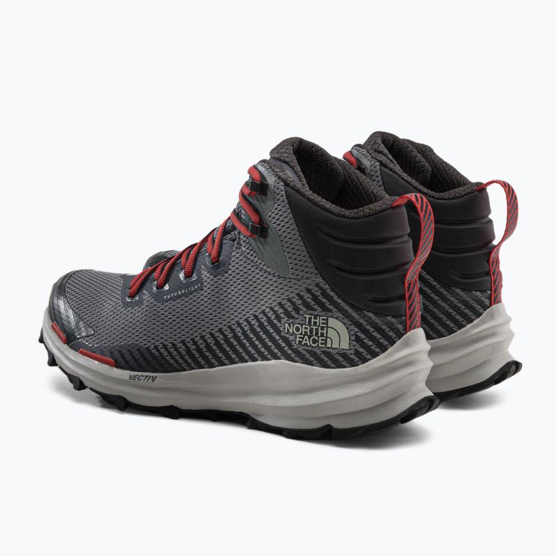 Buty turystyczne męskie The North Face Vectiv Fastpack Mid Futurelight meld grey/asphalt grey 3