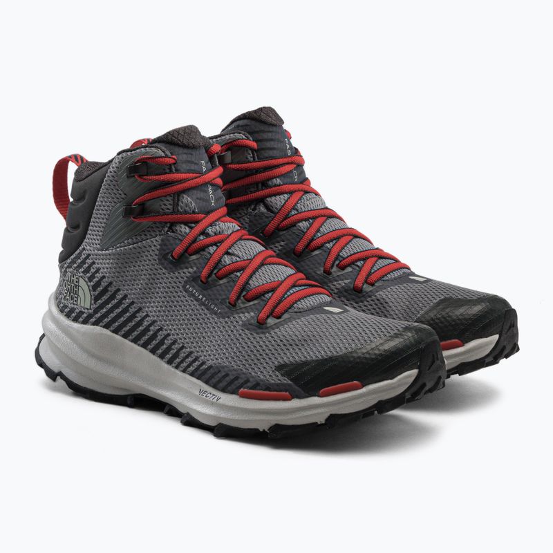 Buty turystyczne męskie The North Face Vectiv Fastpack Mid Futurelight meld grey/asphalt grey 5