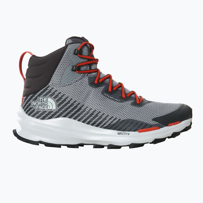 Buty turystyczne męskie The North Face Vectiv Fastpack Mid Futurelight meld grey/asphalt grey 9