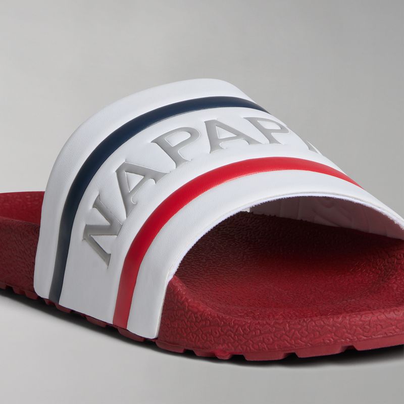 Klapki męskie Napapijri NP0A4GTVCV red/white/navy 8