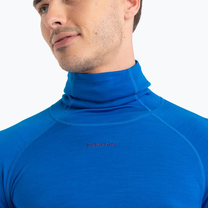 Longsleeve termoaktywny męski icebreaker Merino Roll Neck lazurite 3