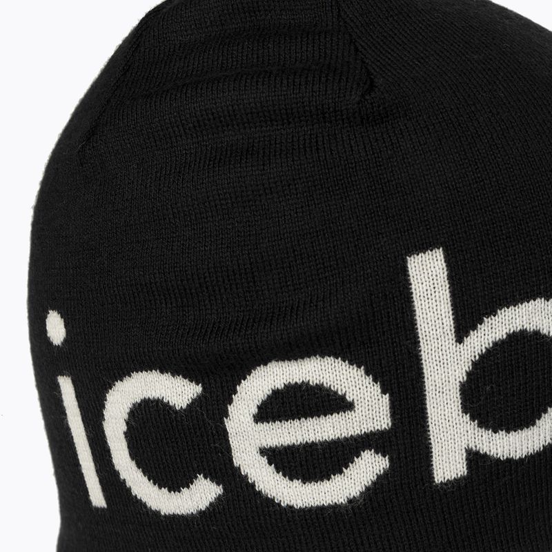 Czapka zimowa icebreaker Merino Icebreaker Beanie black/ecru hthr 4