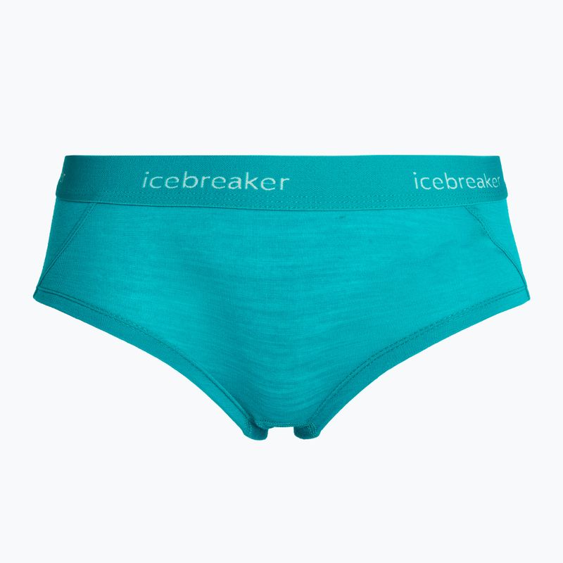 Bokserki termoaktywne damskie icebreaker Sprite Hot flux green