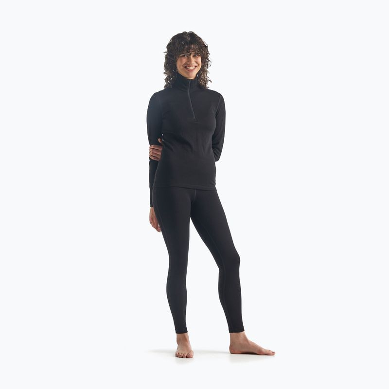 Bluza termoaktywna damska icebreaker 260 Tech LS Half Zip black 2