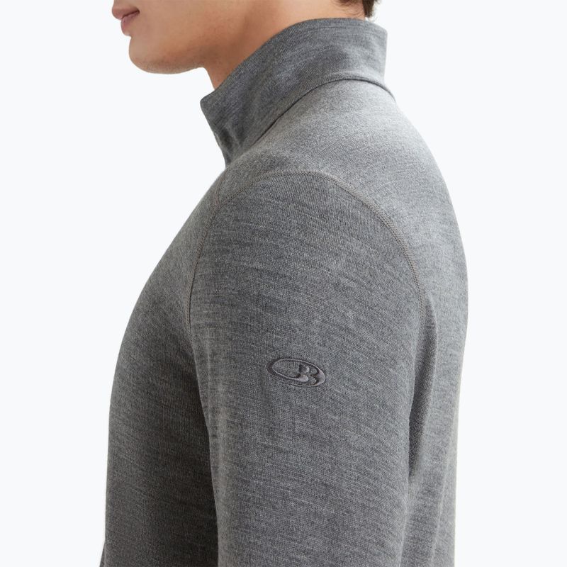 Bluza termoaktywna męska icebreaker 260 Tech LS Half Zip gritstone heather 5