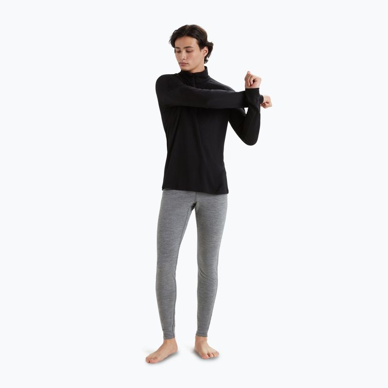 Bluza termoaktywna męska icebreaker Merino 200 Oasis Half Zip black 2