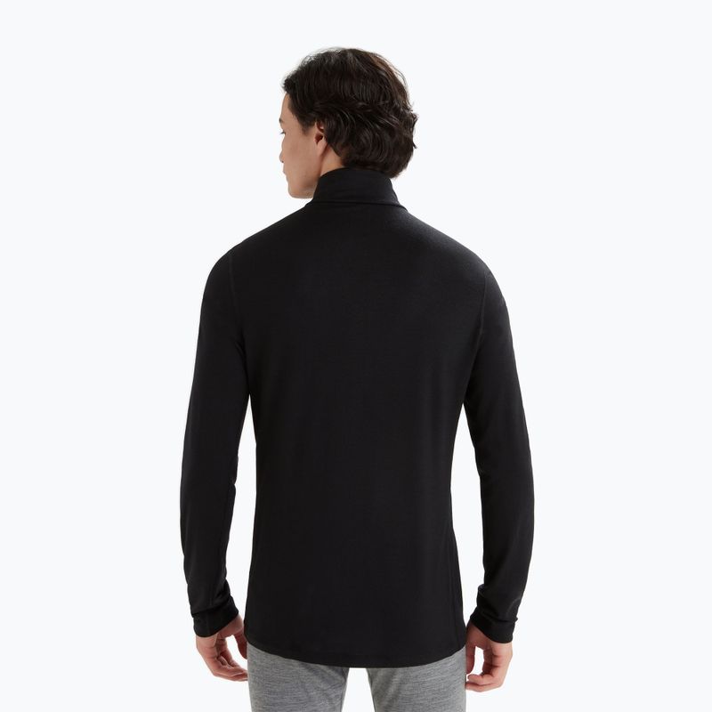 Bluza termoaktywna męska icebreaker Merino 200 Oasis Half Zip black 3