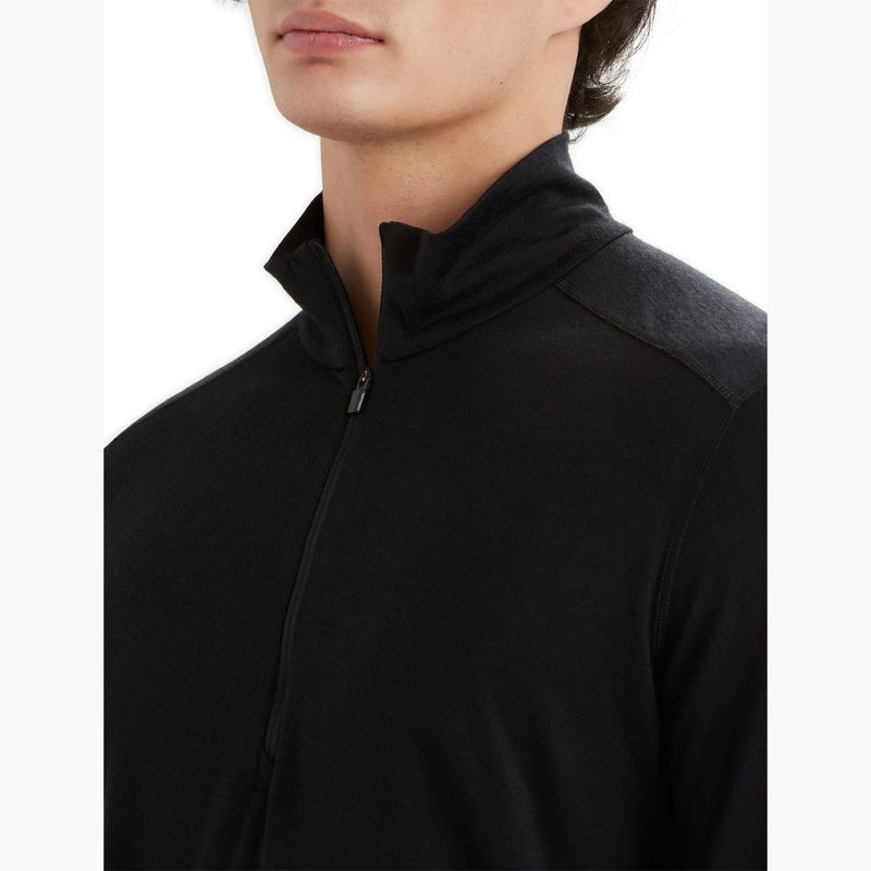 Bluza termoaktywna męska icebreaker Merino 200 Oasis Half Zip black 4