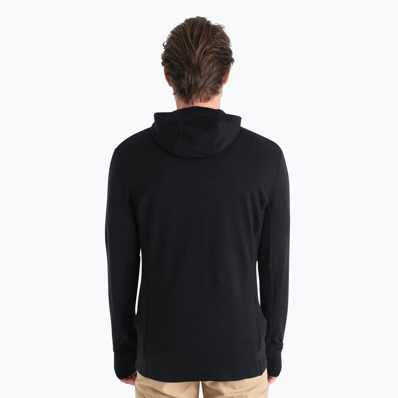 Bluza męska icebreaker Merino 260 Quantum IV Zip Hoodie black 3