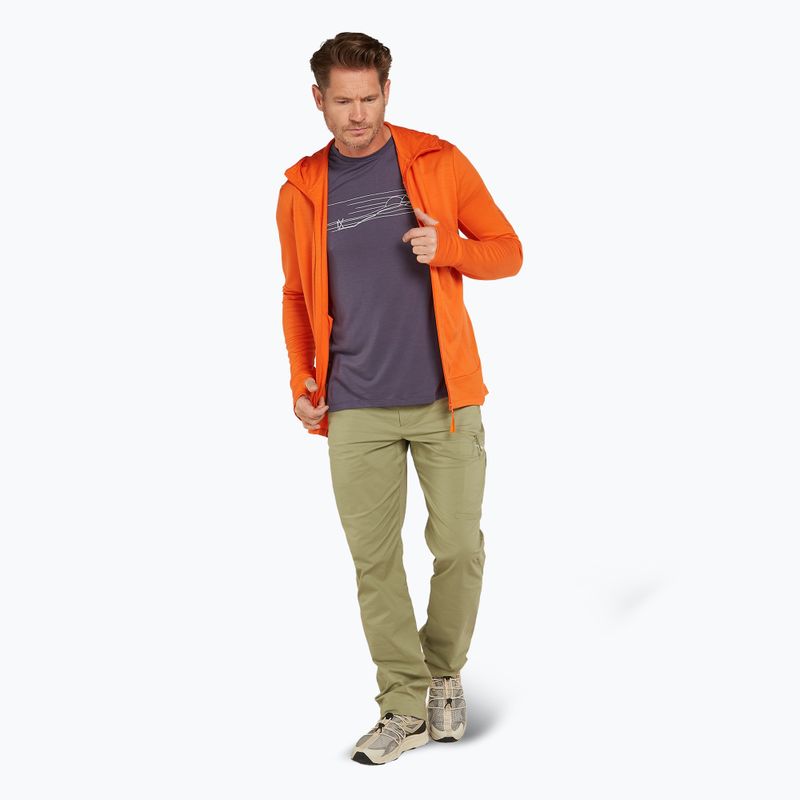 Bluza męska icebreaker Merino 260 Quantum IV Zip Hoodie blaze 2