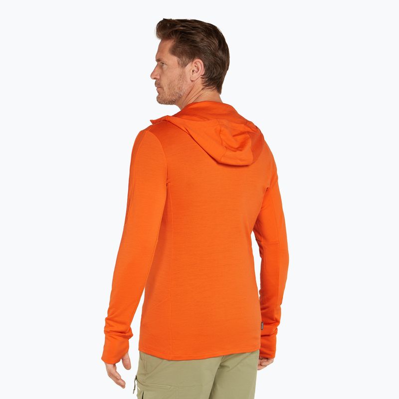 Bluza męska icebreaker Merino 260 Quantum IV Zip Hoodie blaze 3