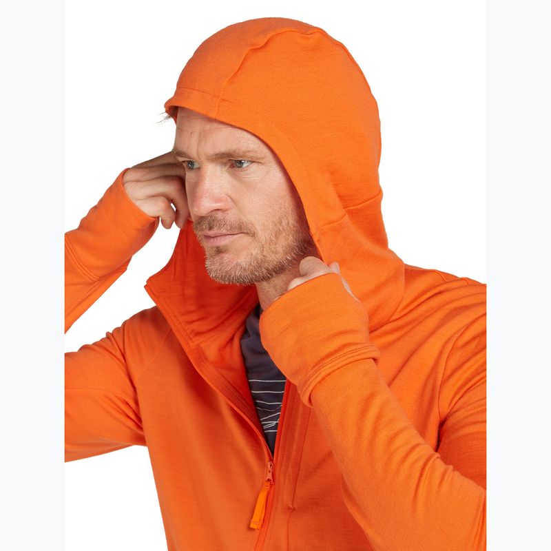 Bluza męska icebreaker Merino 260 Quantum IV Zip Hoodie blaze 6