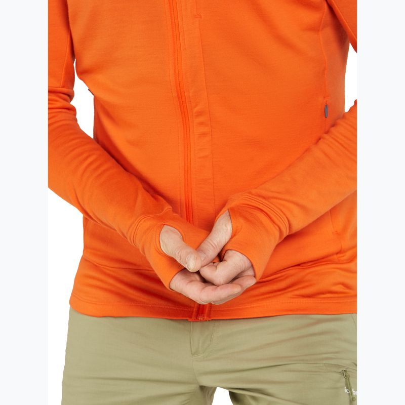 Bluza męska icebreaker Merino 260 Quantum IV Zip Hoodie blaze 8