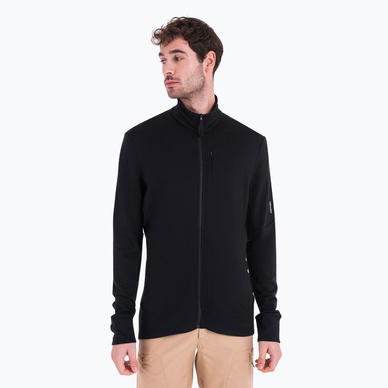 Bluza trekkingowa męska icebreaker Merino 260 Quantum IV Zip black 3