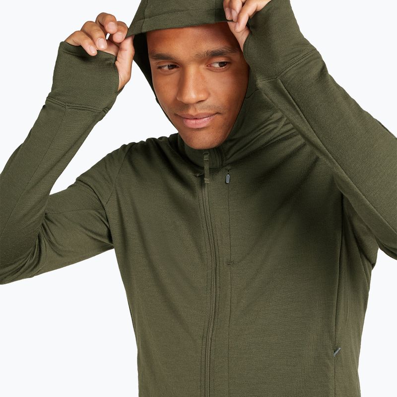 Bluza męska icebreaker Merino 260 Quantum IV Zip Hoodie loden 5