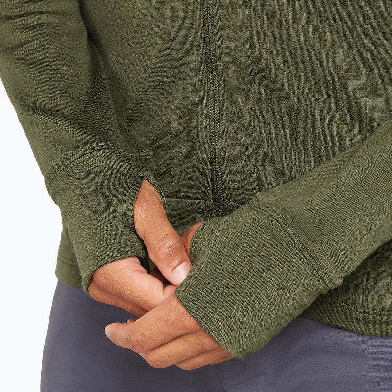 Bluza męska icebreaker Merino 260 Quantum IV Zip Hoodie loden 8