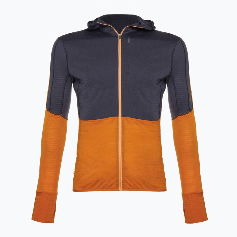 Bluza trekkingowa męska icebreaker Merino 200 Realfleece Descender Zip Hoodie graphite/ray 7