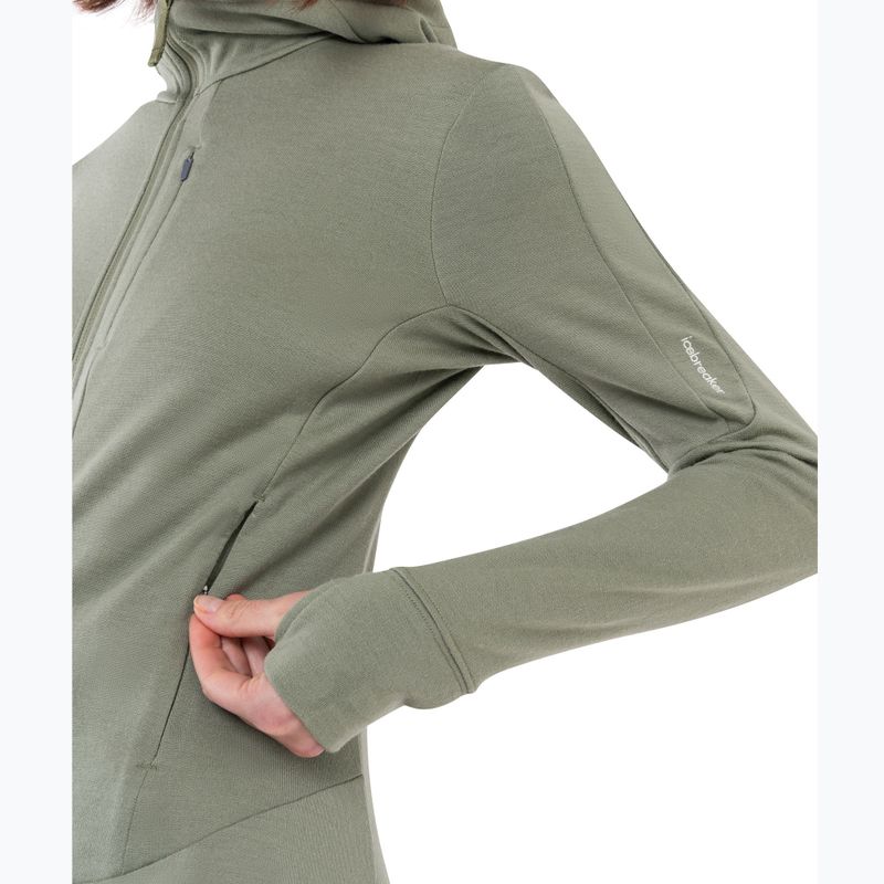 Bluza damska icebreaker Merino 260 Quantum IV Zip Hoodie lichen 5