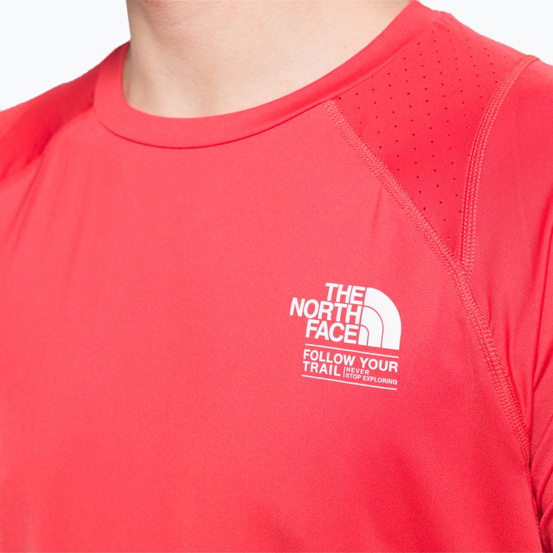 Koszulka trekkingowa męska The North Face AO Graphic horizon red 5