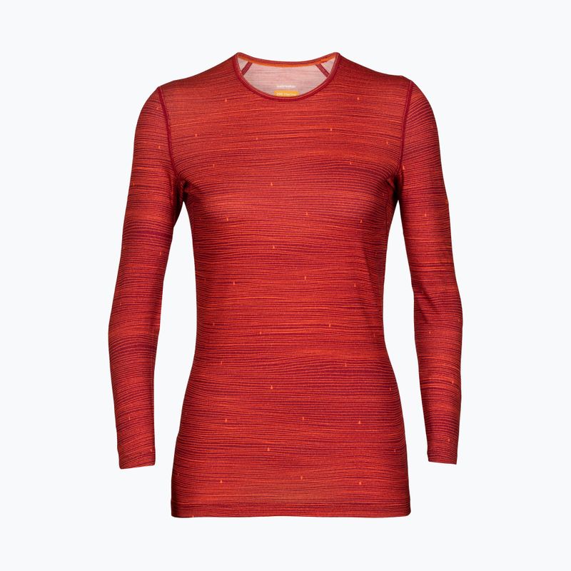 Bluza termoaktywna damska icebreaker 200 Oasis Crewe cherry/flash/aop 5