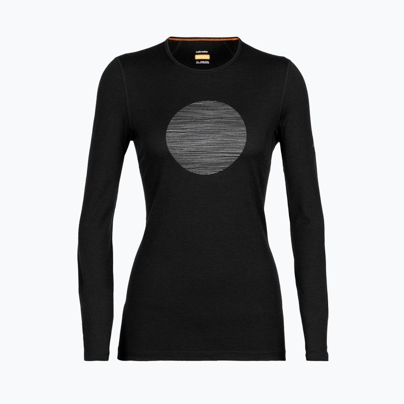 Longsleeve termoaktywny damski icebreaker 200 Oasis Crewe Ski Circle black 5