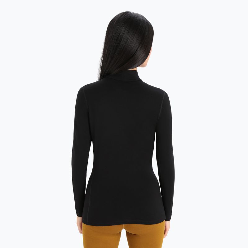 Bluza termoaktywna damska icebreaker 260 Tech Turtleneck black 3