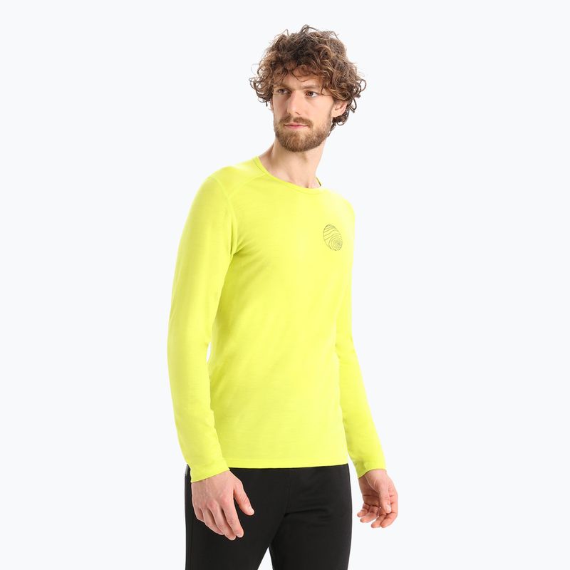 Bluza termoaktywna męska icebreaker 200 Oasis Crewe Alps 3D shine 4