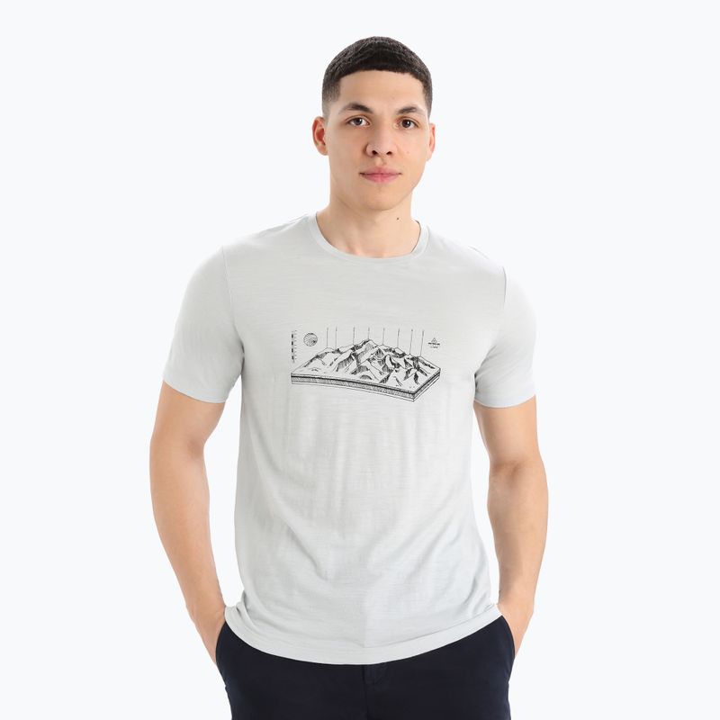 Koszulka trekkingowa męska icebreaker Tech Lite II Alps 3D ether