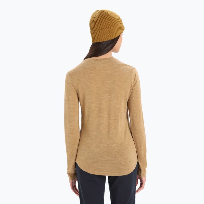 Longsleeve trekkingowy damski icebreaker Sphere II clove heather 3