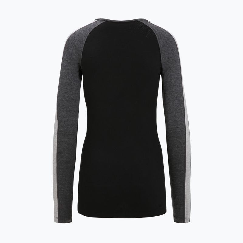Bluza termoaktywna damska icebreaker ZoneKnit 260 jet hthr/black/metro hthr/cb 9
