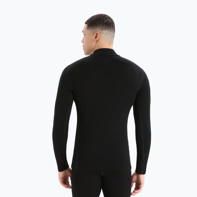 Bluza termoaktywna męska icebreaker 260 Tech Turtleneck black 2