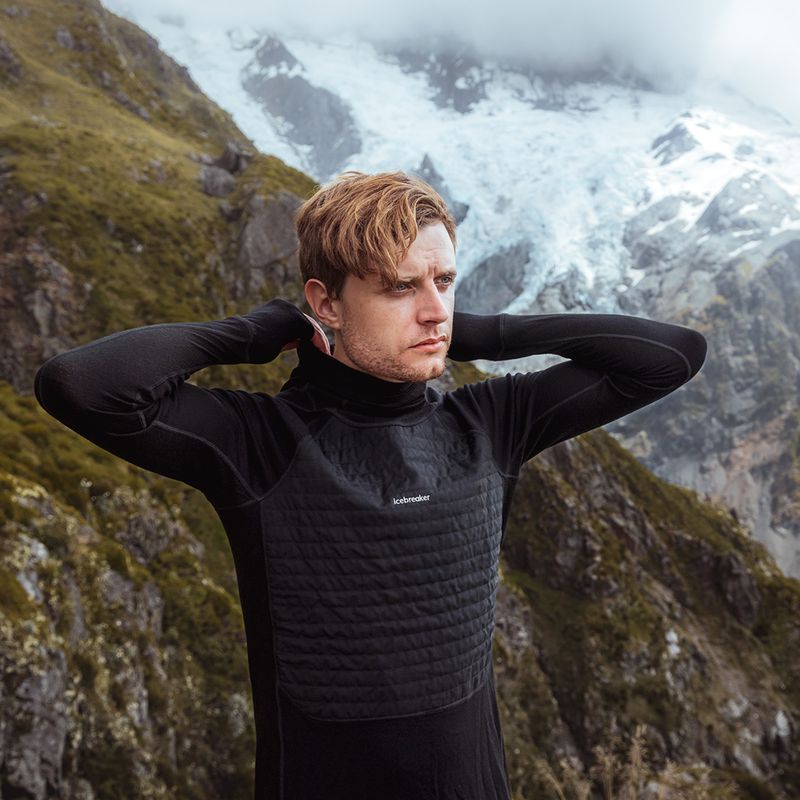 Bluza trekkingowa męska icebreaker ZoneKnit Insulated black 10