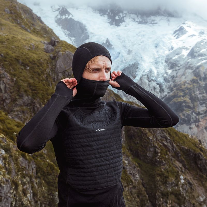 Bluza trekkingowa męska icebreaker ZoneKnit Insulated black 11