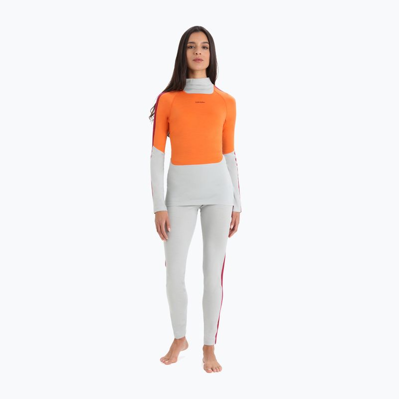 Bluza termoaktywna damska icebreaker 200 Oasis Sonebula High Neck ether/flash/cherry/cb 2