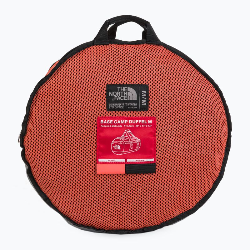 Torba podróżna The North Face Base Camp Duffel S 50 l retro orange/black 7