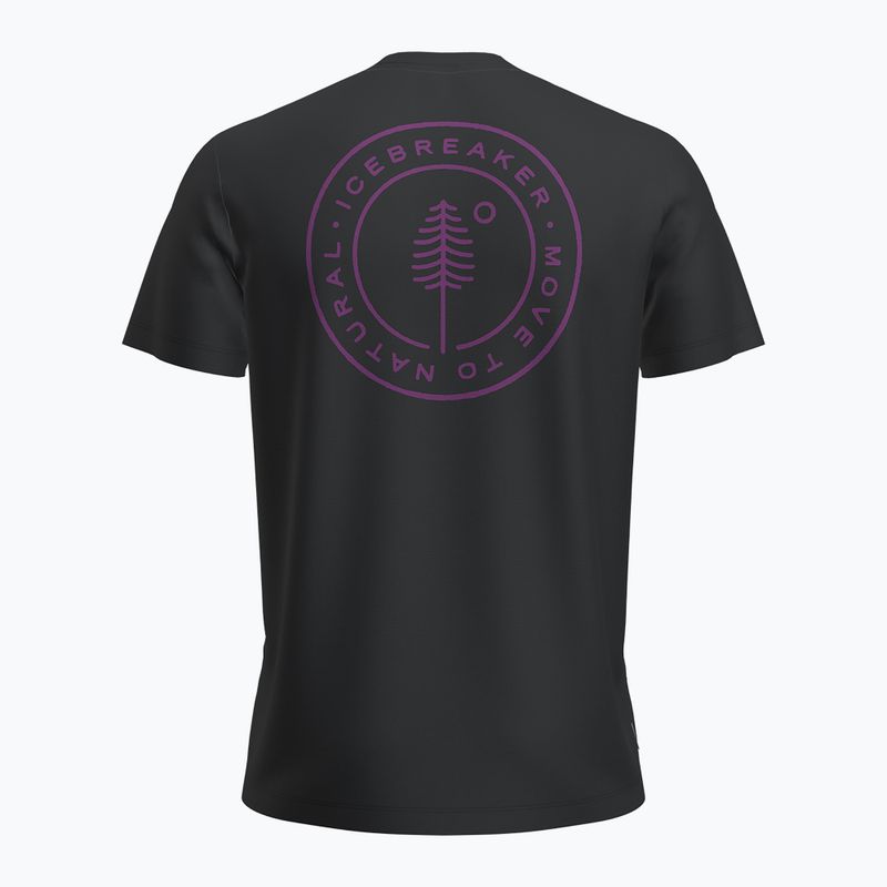 Koszulka trekkingowa męska icebreaker Merino 150 Tech Lite SS Tee Hike Naturall black 2