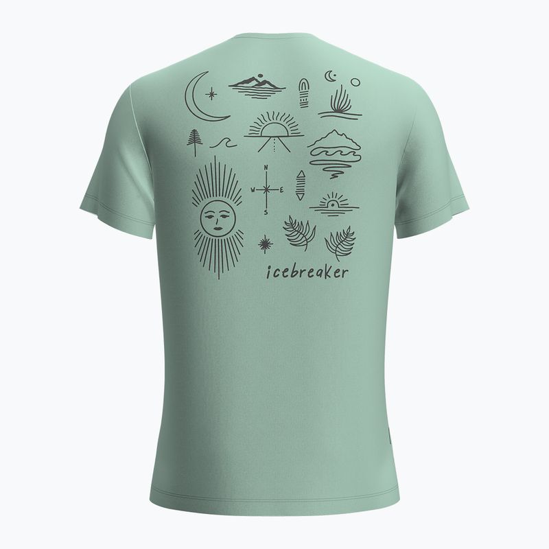 Koszulka trekkingowa męska Icebreaker Merino 125 Cool-Lite Sphere Tee Explore More mint 2
