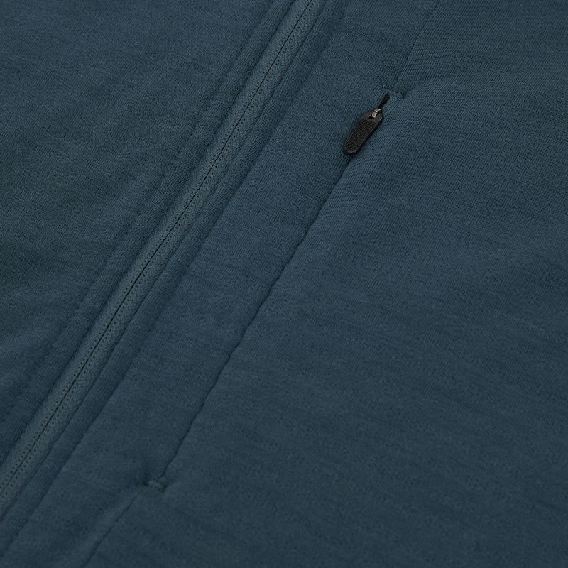 Bluza trekkingowa męska icebreaker Merino 200 RealFleece Descender Zip Hoodie abyss/blue ash/black 3